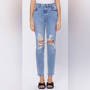 Hidden Los Angeles Zoey Distressed Mom Jeans NWT Sz 25